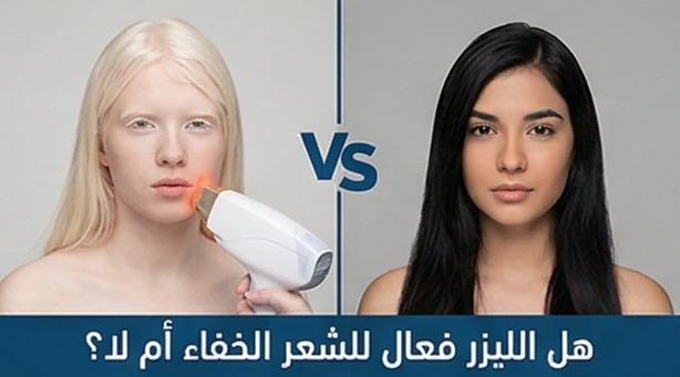 هل الليزر فعال للشعر الخفيف أم لا؟